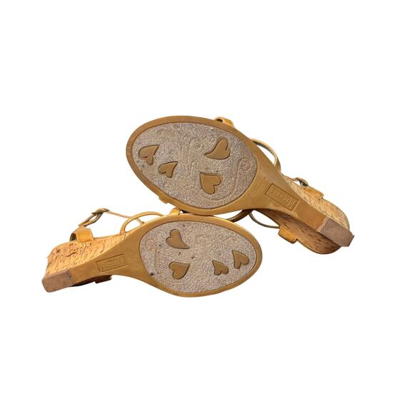 Nickels Pentup Wedge Sandals Cork Beads women’s size 7.5 - Picture 4 of 5